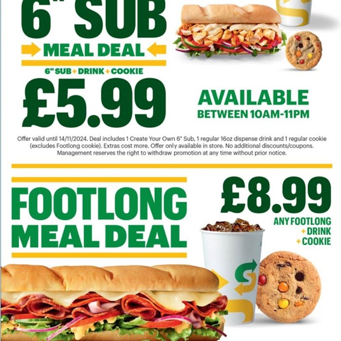 Subway Meal Deals